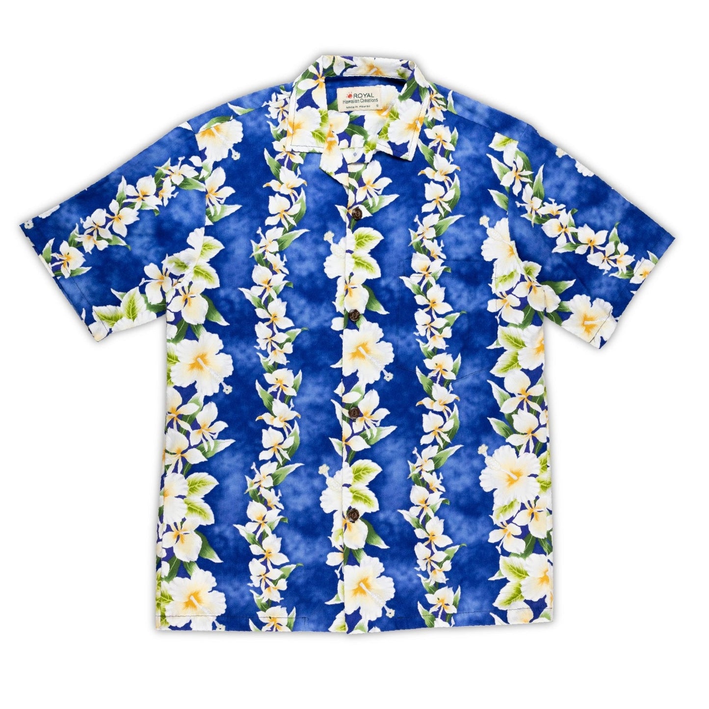 Royal Hawaiian Creations Men's Aloha Hibiscus Print Shirt