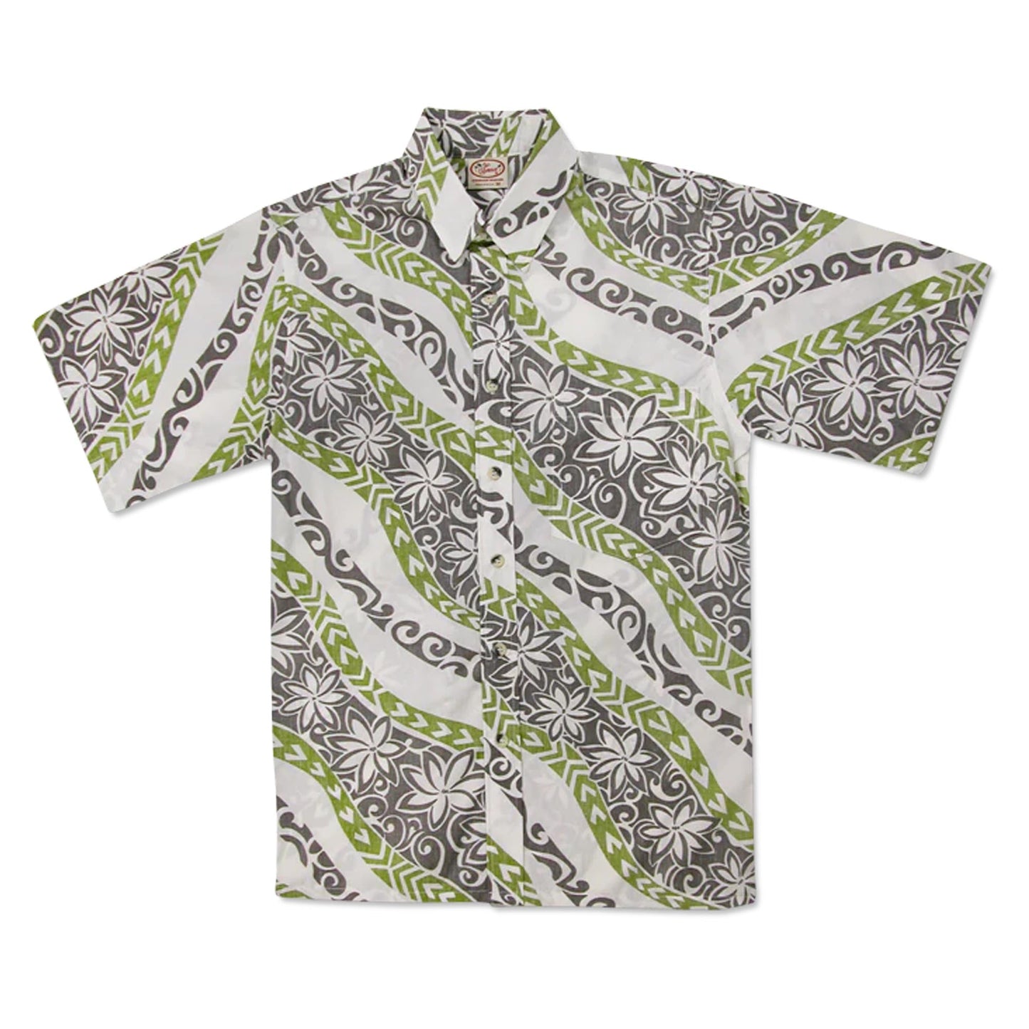 Go Barefoot Floral Wave Men's Aloha Shirt