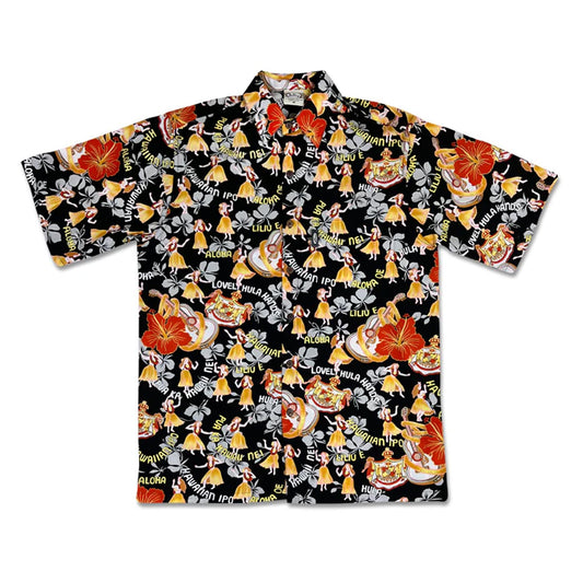 Go Barefoot Hula Hands Men's Aloha Shirt